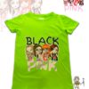 TUT-Round-Cotton-T-Shirt-Short-Sleeve-Kids-Phosphoric-Green-T2RTK00PG00177-Printed-Black-Pink-Anime