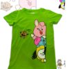 TUT-Round-Cotton-T-Shirt-Short-Sleeve-Kids-Phosphoric-Green-T2RTK00PG00193-Printed-BT21-Cooky-Shooky-Mang-CHIMMY
