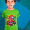 TUT-Round-Cotton-T-Shirt-Short-Sleeve-Kids-Phosphoric-Green-T2RTK04PG00174-Among-US-Colors-Model