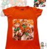 TUT-Round-Cotton-T-Shirt-Short-Sleeve-Kids-Phosphoric-Orange-T2RTK00PO00169-Printed-Alex-Graffiti-Minecraf