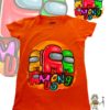 TUT-Round-Cotton-T-Shirt-Short-Sleeve-Kids-Phosphoric-Orange-T2RTK00PO00174-Among-US-Colors