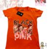 TUT-Round-Cotton-T-Shirt-Short-Sleeve-Kids-Phosphoric-Orange-T2RTK00PO00177-Printed-Black-Pink-Anime
