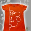 TUT-Round-Cotton-T-Shirt-Short-Sleeve-Kids-Phosphoric-Orange-T2RTK00PO00190-Printed-BT21-Cooky-Shooky