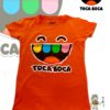 TUT-Round-Cotton-T-Shirt-Short-Sleeve-Kids-Phosphoric-Orange-T2RTK00PO00194-Printed-TOCA-BOCA