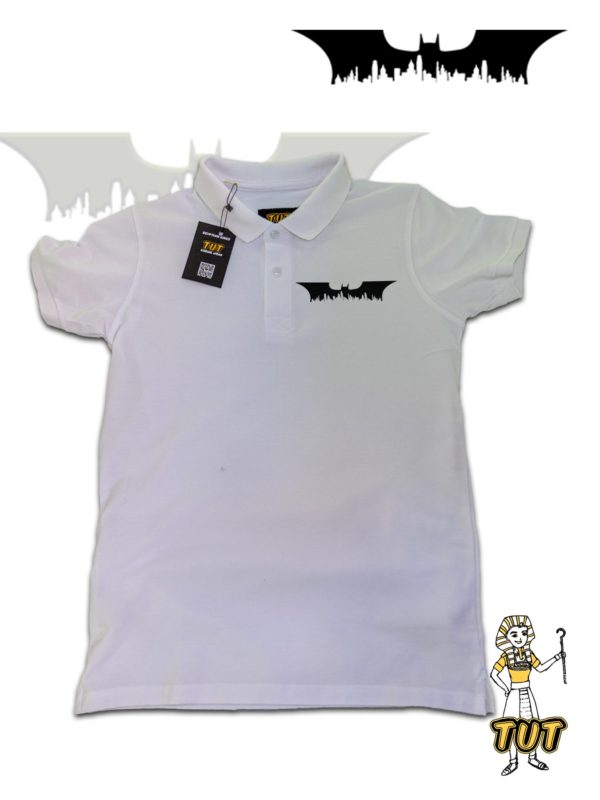 TUT-Slim-Fit-Polo-T-Shirt-Short-Sleeve-Men-White-T2PLM00WT00138-Printed-Batman