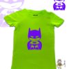 TUT-Slim-Fit-Round-Cotton-T-Shirt-Short-Sleeve-Kids-04-06-08-Phosphoric-Green-T2RTK06PG00130-Front-printed-Batman-Baby
