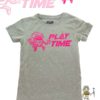 TUT-Slim-Fit-Round-Cotton-T-Shirt-Short-Sleeve-Kids-Gray-T2RTK00GR00144-Printed-Play-Time