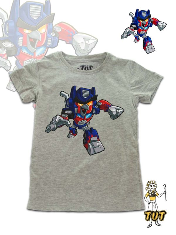 Angry Birds Transformers TUT Kids Round T-Shirt Short Sleeve (Size 4,6,8) -  Egyptian Kings