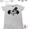 TUT-Slim-Fit-Round-Cotton-T-Shirt-Short-Sleeve-Kids-Off-White-T2RTK00OW00132-Printed-Batman-Superman