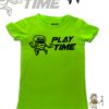 TUT-Slim-Fit-Round-Cotton-T-Shirt-Short-Sleeve-Kids-Phosphoric-Green-T2RTK00PG00144-Printed-Play-Time