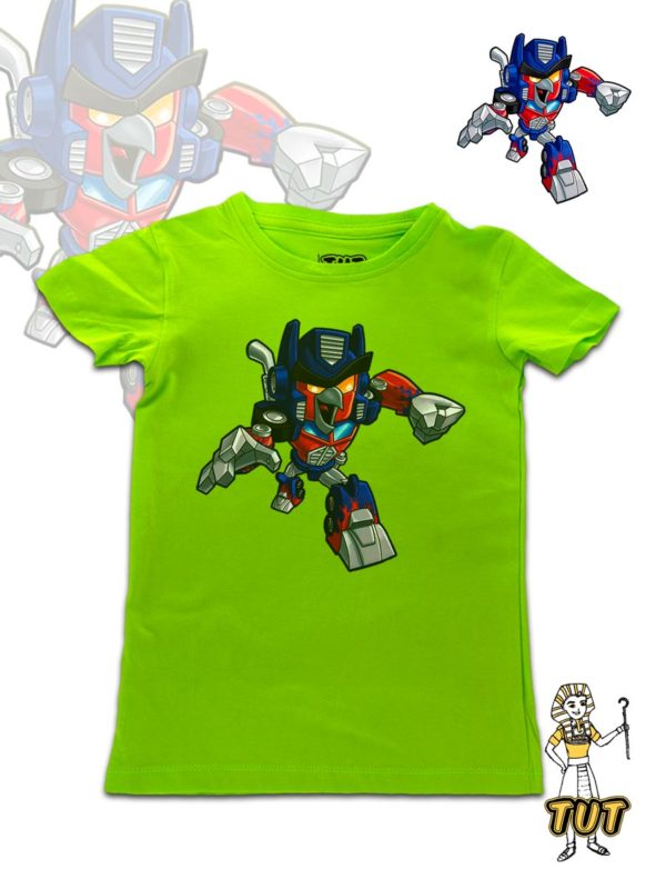 Angry Birds Transformers TUT Kids Round T-Shirt Short Sleeve (Size 10,12,14)