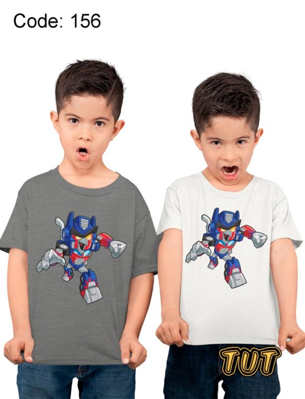 TUT-Slim-Fit-Round-Cotton-T-Shirt-Short-Sleeve-Kids-T2RTK000000156-Printed-Angy-Birds-Transformers-Models