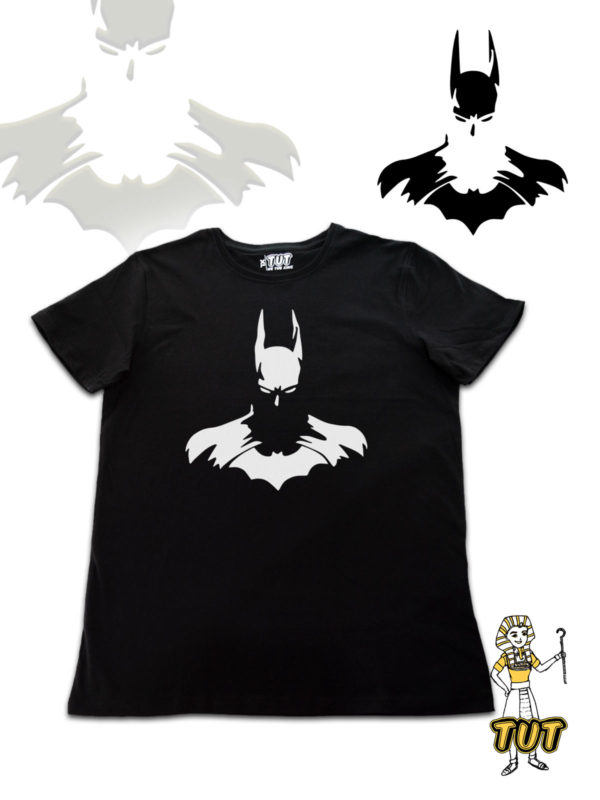 TUT-Slim-Fit-Round-Cotton-T-Shirt-Short-Sleeve-Men-Black-T2RTM00BK00139-Printed-Batman-Beyond-Gotham