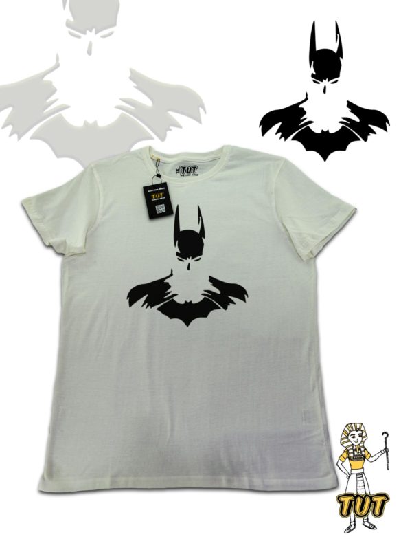 TUT-Slim-Fit-Round-Cotton-T-Shirt-Short-Sleeve-Men-Off-White-T2RTM00OW00139-Printed-Batman-Beyond-Gotham