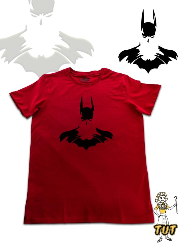 TUT-Slim-Fit-Round-Cotton-T-Shirt-Short-Sleeve-Men-Red-T2RTM00RD00139-Printed-Batman-Beyond-Gotham