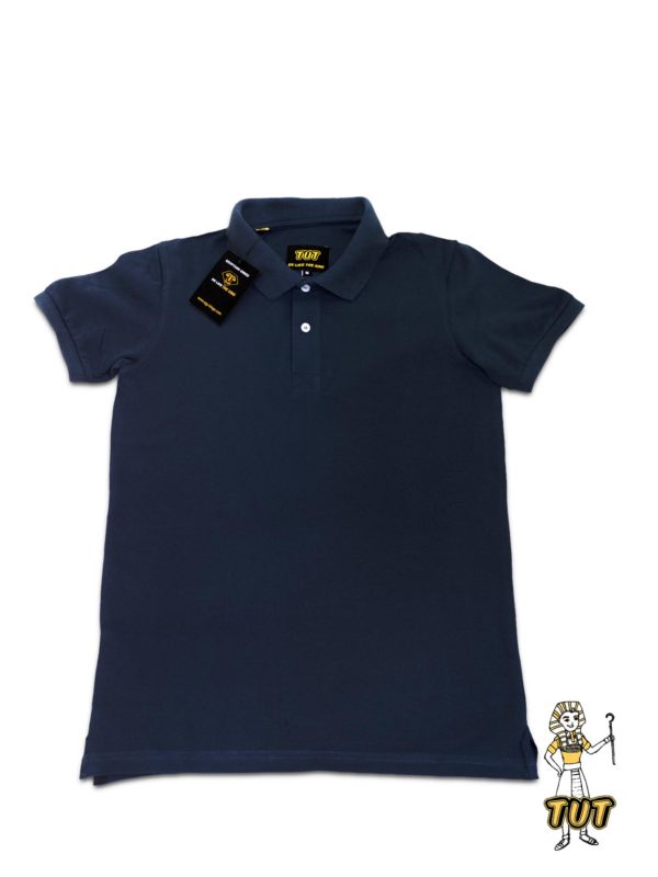 TUT-Slim-Fit-Polo-T-Shirt-Short-Sleeve-Men-Blue-Black-T2PLM00BB00000-Front