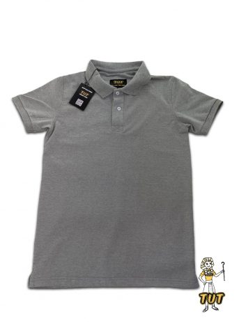 TUT-Slim-Fit-Polo-T-Shirt-Short-Sleeve-Men-Gray-T2PLM00GR00000-Front