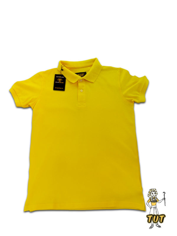 TUT-Slim-Fit-Polo-T-Shirt-Short-Sleeve-Men-Yellow-T2PLM00YL00000-Front
