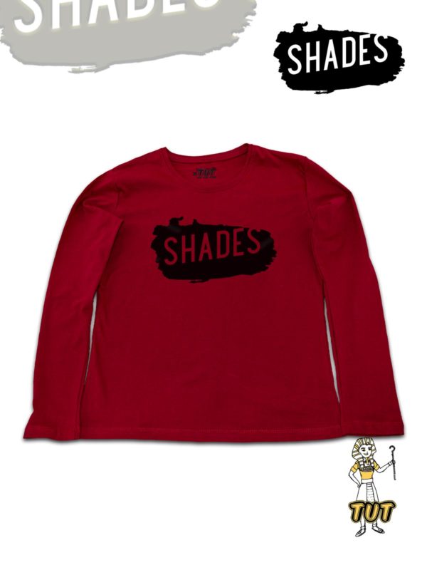 TUT-Slim-Fit-Round-Cotton-T-Shirt-Long-Sleeve-Women-Dark-Red-T2RLW00RD00147-Printed-Quotations-Shades