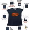 TUT-Slim-Fit-Round-Cotton-T-Shirt-Short-Sleeve-Women-Blue-Black-T2RTW00BB00148-Printed-Orange-Quotations-Enigma-Specification