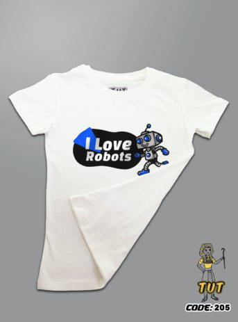 TUT-Round-Cotton-T-Shirt-Short-Sleeve-Kids-06-Off-What-T2RTK06OW00205-Printed-Quotations-I-Love-Robots