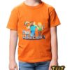TUT-Round-Cotton-T-Shirt-Short-Sleeve-Kids-Phosphoric-Orange-T2RTK00PO00167-Printed-Minecraft-Model