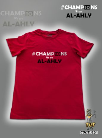 TUT-Slim-Fit-Round-Cotton-T-Shirt-Short-Sleeve-Men-Red-T2RTM00RD00201-Printed-Black-White-Sports-Champ10ns-We-are-AL-AHLY