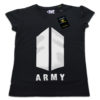 TUT-Slim-Fit-Round-Cotton-T-Shirt-Short-Sleeve-Women-Black-T2RTW00BK00188-Printed-Music-BTS-Army-Logo