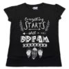 TUT-Slim-Fit-Round-Cotton-T-Shirt-Short-Sleeve-Women-Black-T2RTW00BK00197-Printed-Quotations-Everythings-Starts-with-Dream