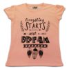 TUT-Slim-Fit-Round-Cotton-T-Shirt-Short-Sleeve-Women-Pale-Blush-T2RTW00PB00197-Printed-Black-Quotations-Everythings-Starts-with-Dream