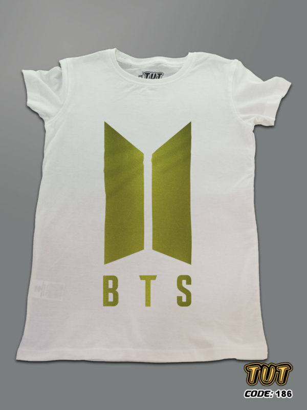 TUT-Round-Cotton-T-Shirt-Short-Sleeve-Kids-12-Off-White-T2RTK00OW00186-Printed-Music-BTS-New-Logo
