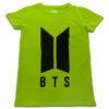 TUT-Round-Cotton-T-Shirt-Short-Sleeve-Kids-12-Phosphoric-Green-T2RTK00PG00186-Printed-Music-BTS-New-Logo
